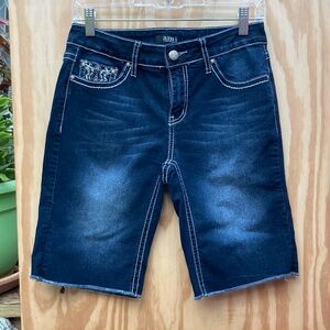 ANA Dark Blue Denim Shorts, Size 6